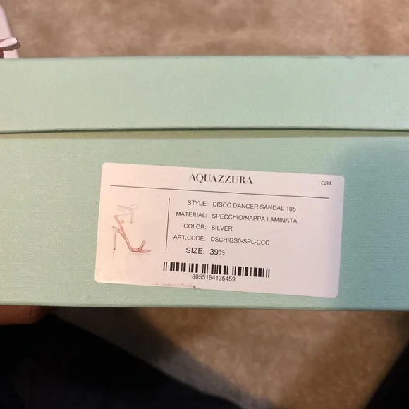 Aquazzura Glittering Silver Heels - Picture 3 of 3